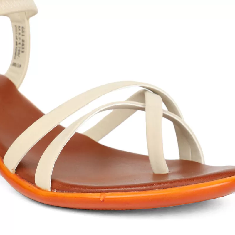 Bata Beige Sandals For Women 5 Bata Beige Sandals For Women - Image 5