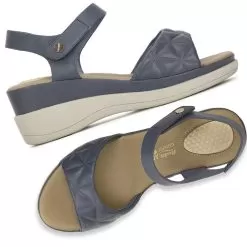 Bata Blue Sandal For Women -Shoes for me! 6619310 7