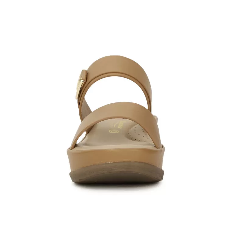 Bata Comfit Tan Light Brown Mule For Women 3 Bata Comfit Tan Light Brown Mule For Women - Image 3