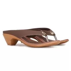 Bata Brown Chappal For Women -Shoes for me! 6714533 8