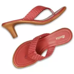 Bata Red Thong For Women -Shoes for me! 6715170 7