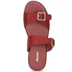 Bata Maroon Mule For Women -Shoes for me! 6715348 5