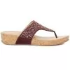 Bata Maroon Thong For Women