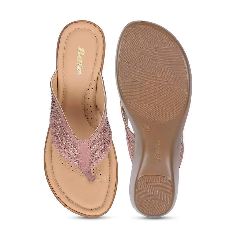 Bata Pink Flip-Flop For Women 4 Bata Pink Flip-Flop For Women - Image 4