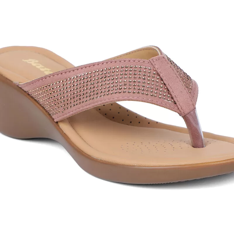 Bata Pink Flip-Flop For Women 5 Bata Pink Flip-Flop For Women - Image 5