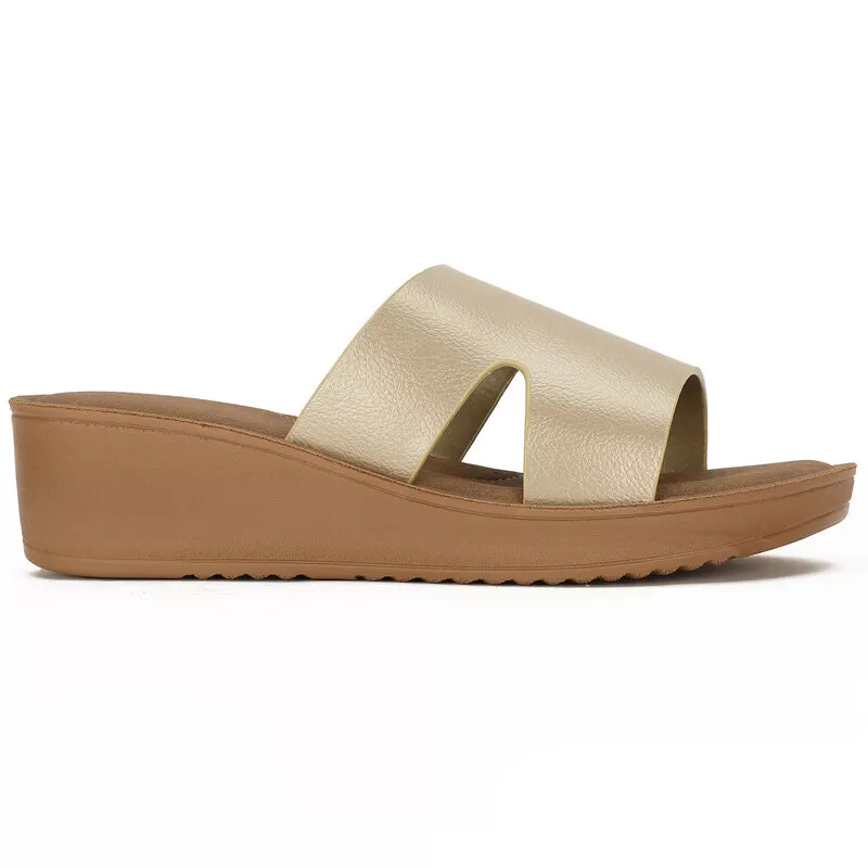 Bata Gold Mule For Women 1 Bata Gold Mule For Women