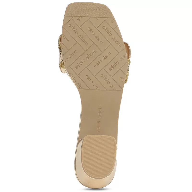 Marie Claire Gold Mule For Women 6 Marie Claire Gold Mule For Women - Image 6