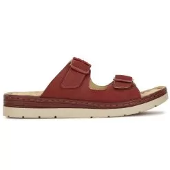 Scholl Red Chappal For Women