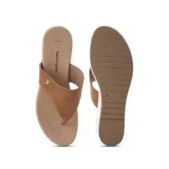 Hush Puppies Light Brown Thong For Women -Shoes for me! 6743804 5