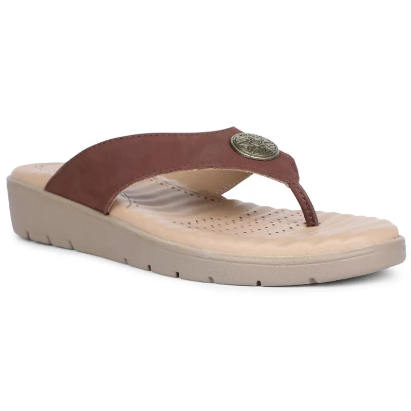 Scholl Dark Brown Chappal For Women 2 Scholl Dark Brown Chappal For Women - Image 2