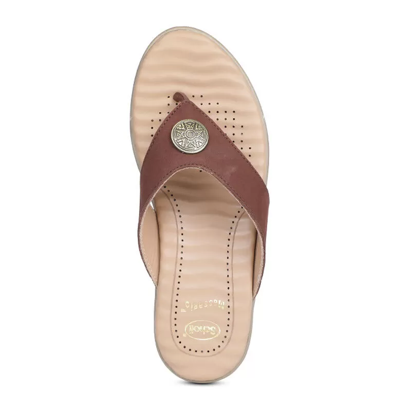 Scholl Dark Brown Chappal For Women 5 Scholl Dark Brown Chappal For Women - Image 5