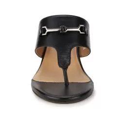 Naturalizer Black Platform Chappal For Women -Shoes for me! 6746909 3