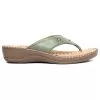 Scholl Light Green Chappal For Women