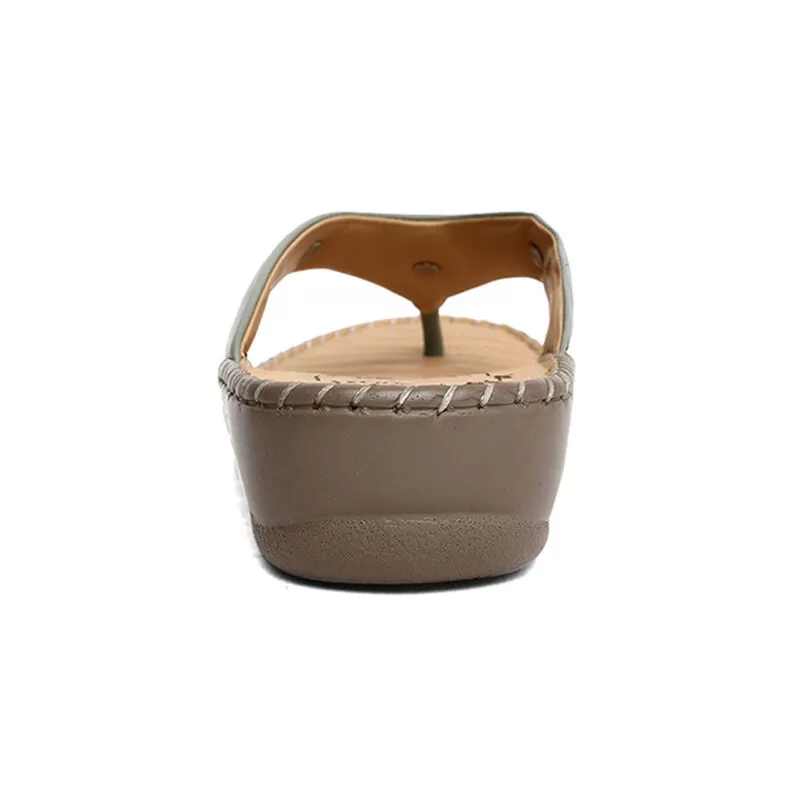 Scholl Light Green Chappal For Women 3 Scholl Light Green Chappal For Women - Image 3