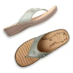 Scholl Light Green Chappal For Women 13 Scholl Light Green Chappal For Women -Shoes for me! 6747005 7