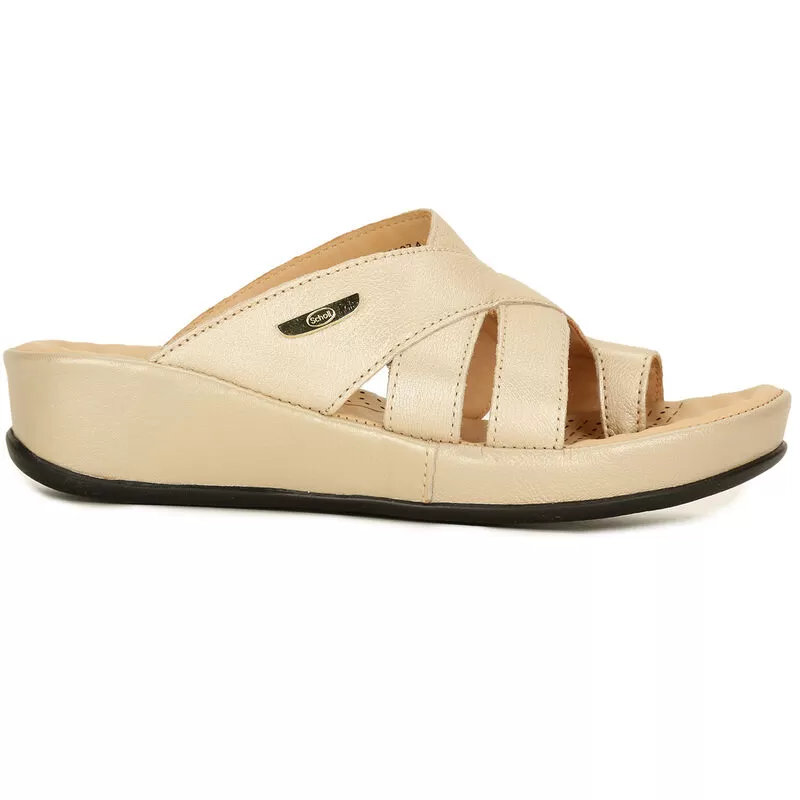 Scholl Beige Chappal For Women 1 Scholl Beige Chappal For Women