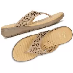 Scholl Beige Thong For Women -Shoes for me! 6748208 7