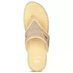 Scholl Yellow Beige Gold Thong For Women -Shoes for me! 6748307 5