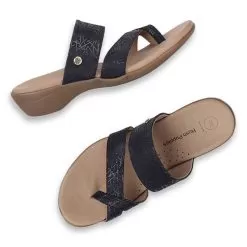 Hush Puppies Navy Chappal For Women -Shoes for me! 6749534 7