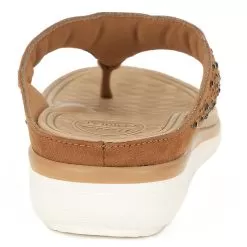 Bata Comfit Light Brown Thong For Women -Shoes for me! 6793414 4