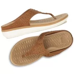 Bata Comfit Light Brown Thong For Women -Shoes for me! 6793414 7