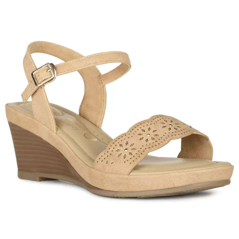 Bata Tan Sandal For Women 2 Bata Tan Sandal For Women - Image 2