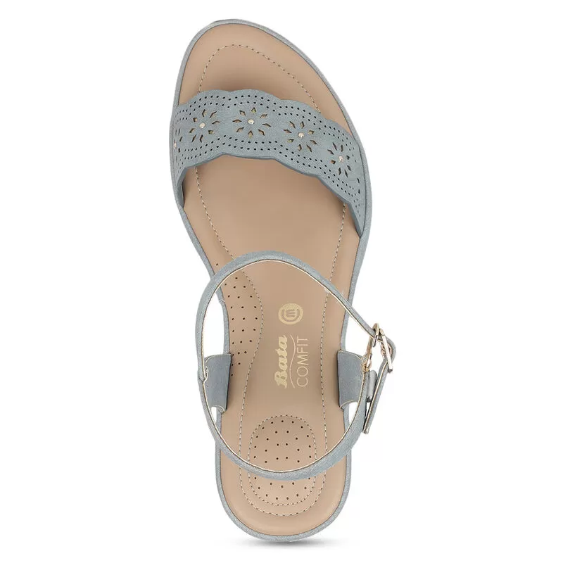 Bata Navy Sandal For Women 5 Bata Navy Sandal For Women - Image 5