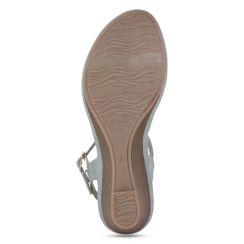 Bata Navy Sandal For Women 6 Bata Navy Sandal For Women - Image 6