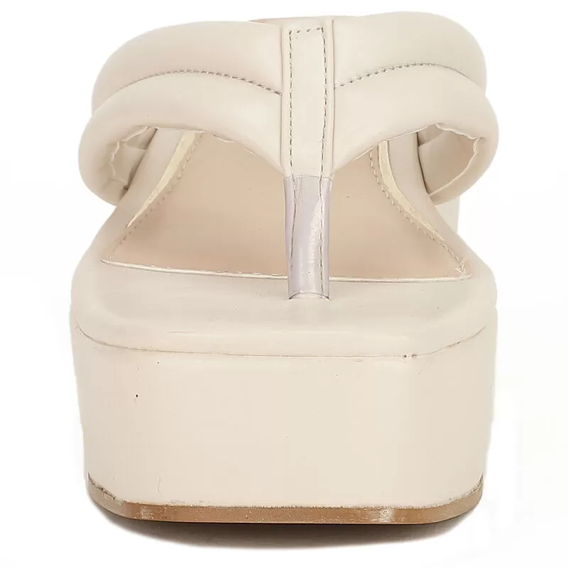 Bata Offwhite Thong For Women 3 Bata Offwhite Thong For Women - Image 3