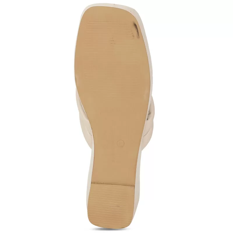 Bata Offwhite Thong For Women 6 Bata Offwhite Thong For Women - Image 6