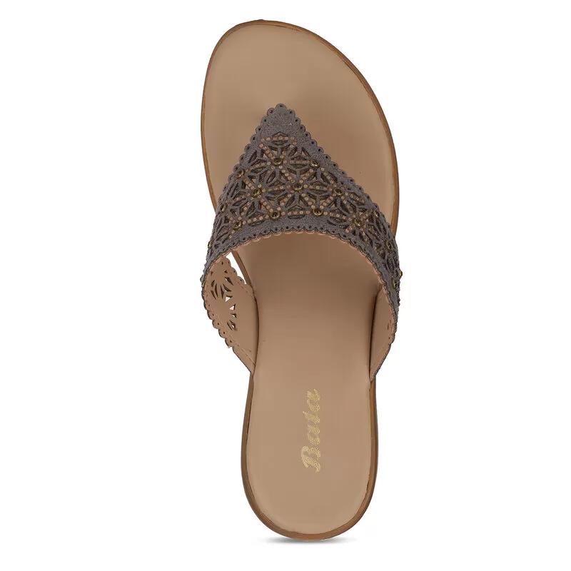 Bata Grey Chappal For Women 5 Bata Grey Chappal For Women - Image 5