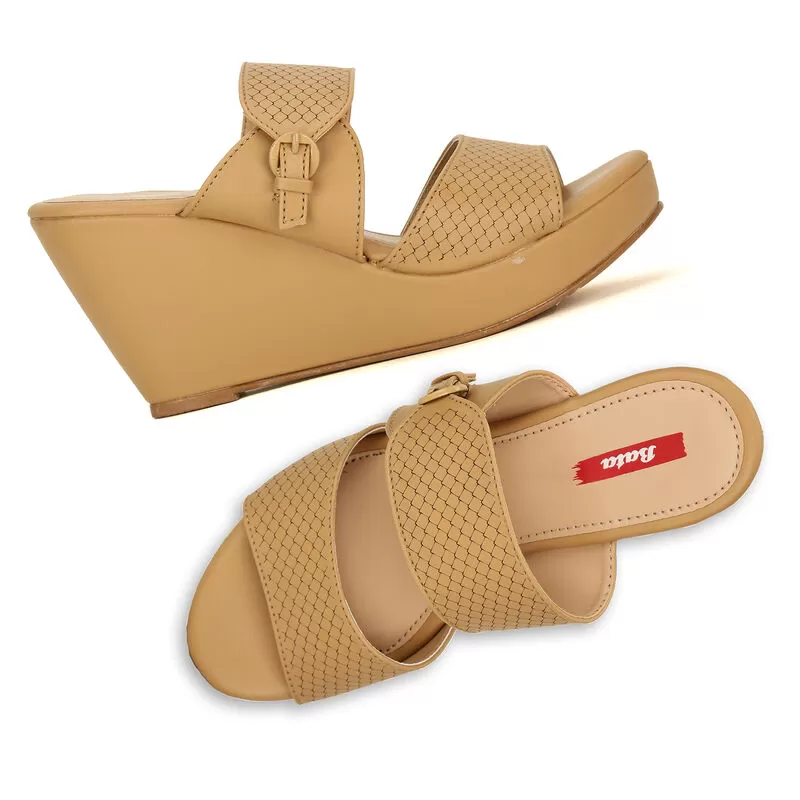 Bata Light Brown Mule For Women 7 Bata Light Brown Mule For Women - Image 7