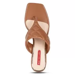Bata Brown Thong For Women -Shoes for me! 7714573 5