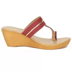Bata Red Toe Ring For Women
