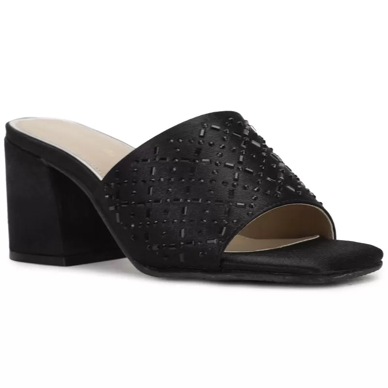 Marie Claire Black Block Heel For Women 2 Marie Claire Black Block Heel For Women - Image 2