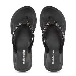Hush Puppies Black Thong For Women -Shoes for me! 7716622 5