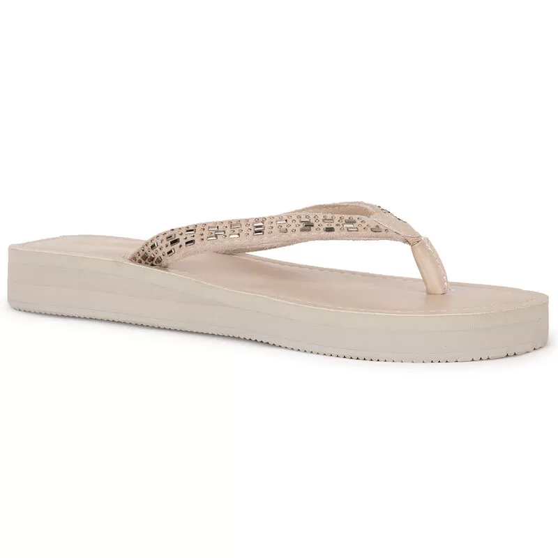 Hush Puppies Beige Chappal For Women 2 Hush Puppies Beige Chappal For Women - Image 2