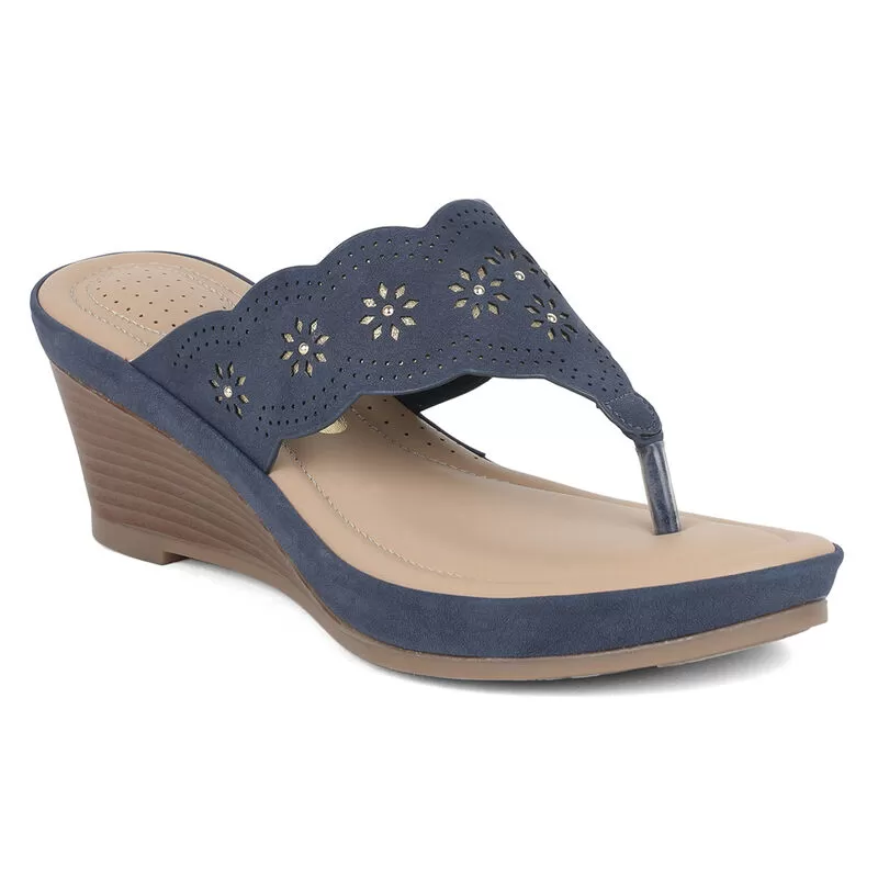Bata Navy Chappal For Women 2 Bata Navy Chappal For Women - Image 2