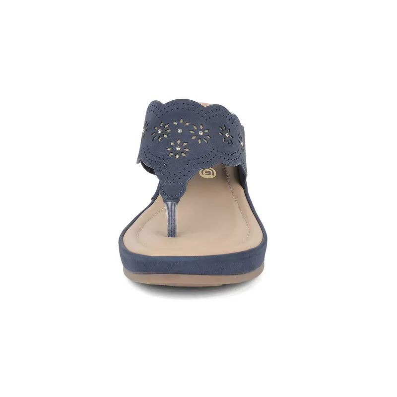 Bata Navy Chappal For Women 3 Bata Navy Chappal For Women - Image 3