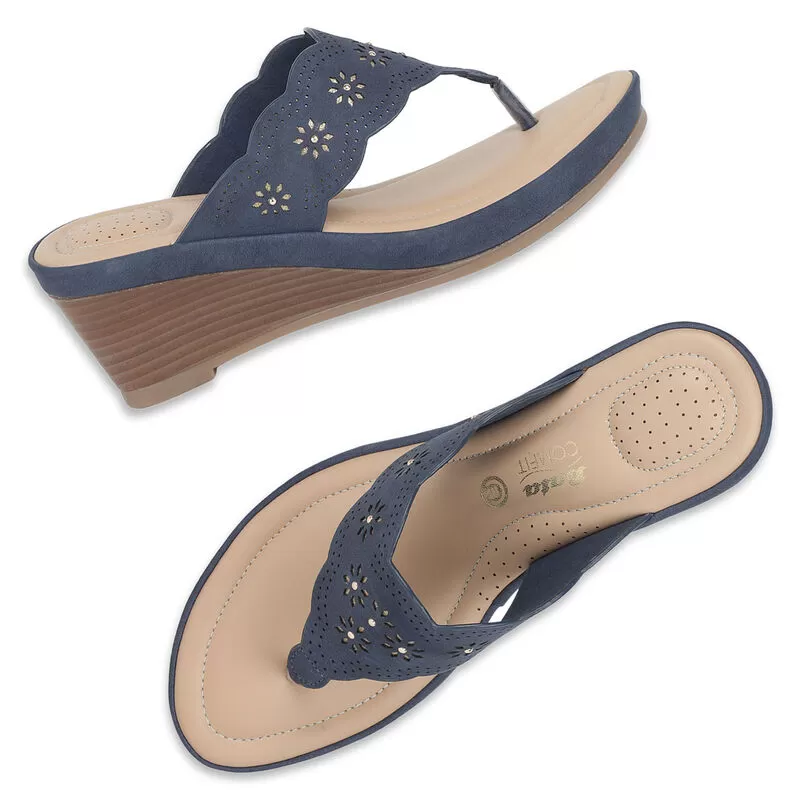 Bata Navy Chappal For Women 7 Bata Navy Chappal For Women - Image 7