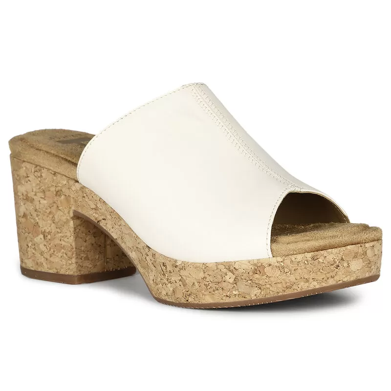 Hush Puppies Silver White Mule For Women 2 Hush Puppies Silver White Mule For Women - Image 2