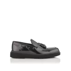 Men`s Slip-On Shoes Luigi Patent Leather Black